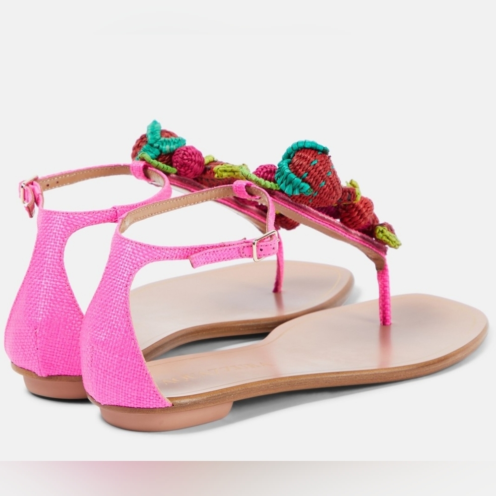 Aquazzura Strawberry Punch Sandals size 40 - Picture 11 of 16